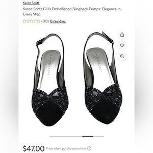 🌞Karen Scott Gillis NWT Navy Heels Size 8.5